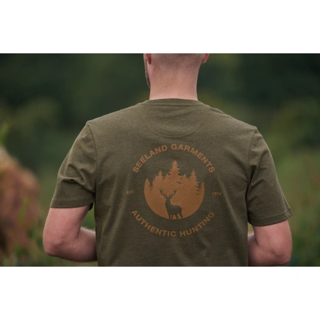 Koszulka Seeland - Saker Pine Zielony Melange