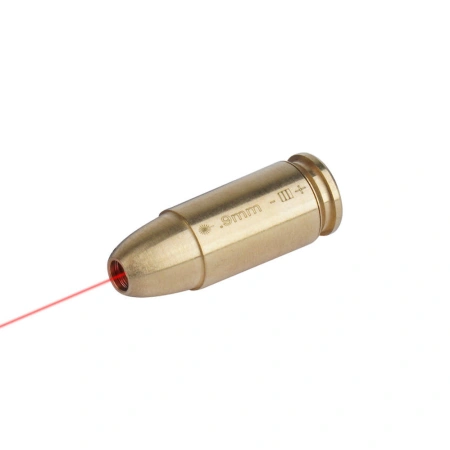 Vector Optics - Nabój laserowy 9 mm - Czerwony laser - Mosiężny - SCBCR-11