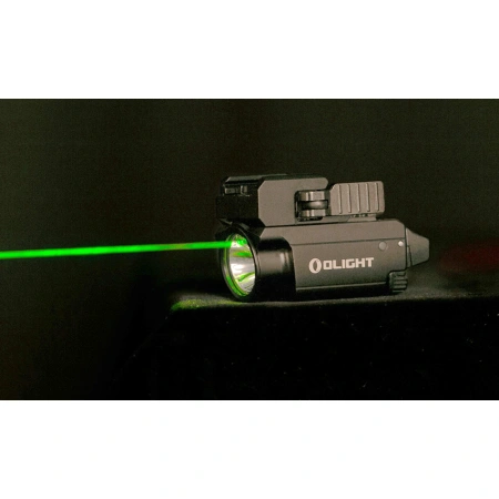Latarka na broń z celownikiem laserowym Olight BALDR Mini - 600 lumenów, Green Laser