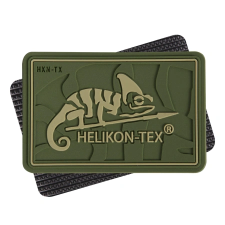 Helikon Emblemat Logo HELIKON-TEX - PVC Olive Green (OD-HKN-RB-02)