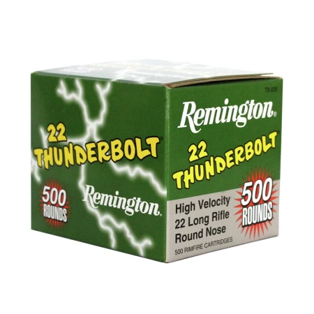 Nabój kulowy REMINGTON kal. 22 LR – 2,6g/40gr High Speed Thunderbolt RN (1 opakowanie 500szt.)