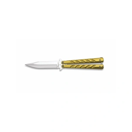 Nóż motylkowy balisong Albainox Gold 02123