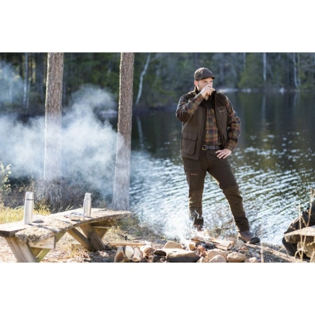 Spodnie Pinewood Caribou Hunt 5985 brązowy/oliwkowy