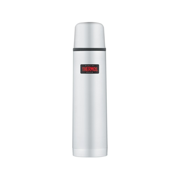 Termos z przyciskiem na nakrętce oraz z kubkiem Thermos - nierdzewny 1L (150051) Termos z przyciskiem na nakrętce oraz z kubkiem Thermos - nierdzewny 1L (150051)