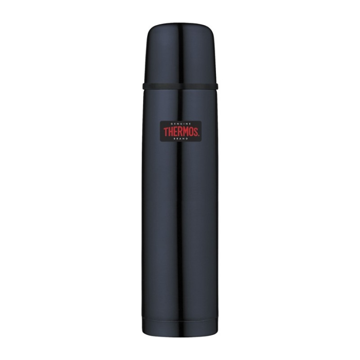 Termos z przyciskiem na nakrętce oraz z kubkiem Thermos - ciemnoniebieski 1L (150055) Termos z przyciskiem na nakrętce oraz z kubkiem Thermos - ciemnoniebieski 1L (150055)