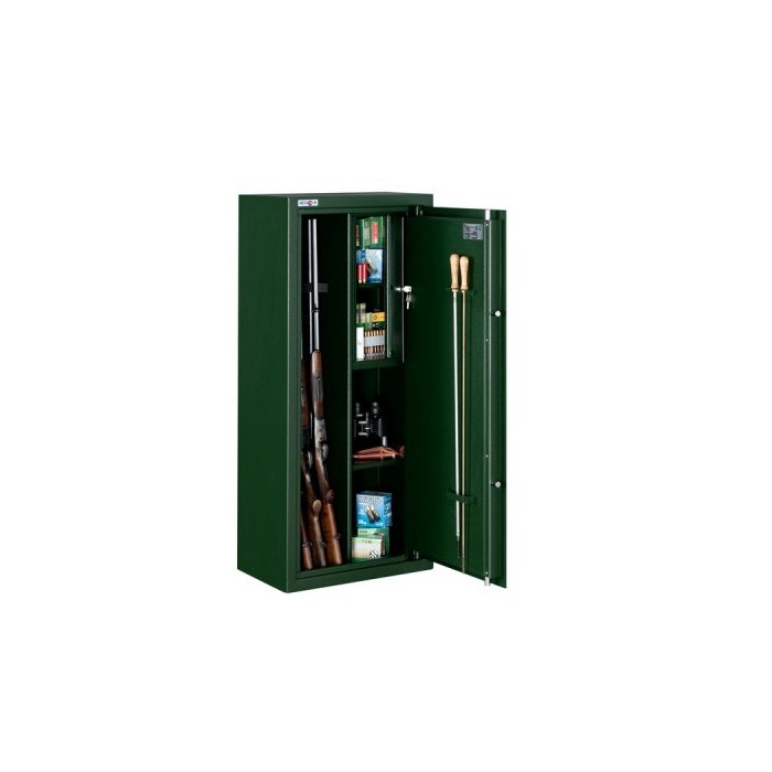 Sejf, szafa Novcan na broń G-3/S1/4-350 Zielona, Klasa S1 - zamek kluczowy, na 4 jednostki