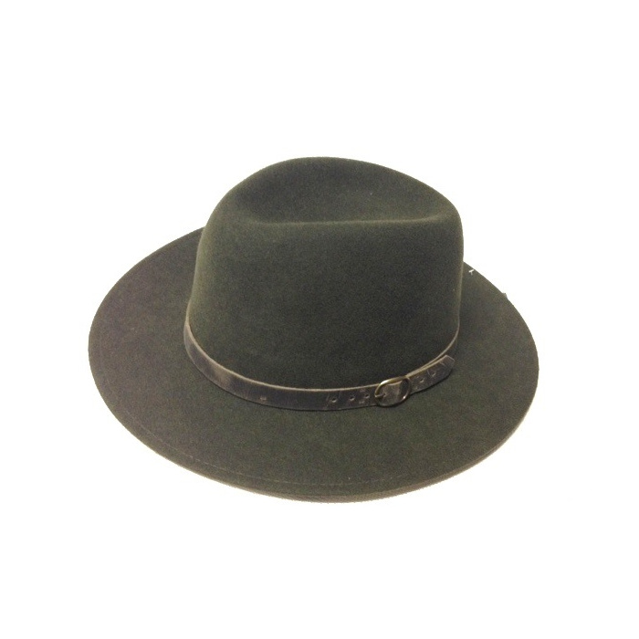 Kapelusz myśliwski , pasek skórzany przecierany