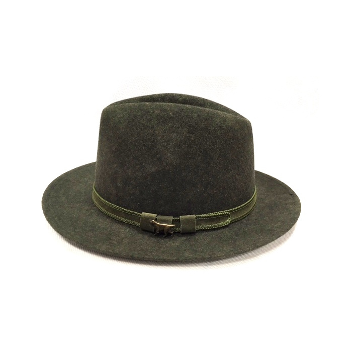 Kapelusz myśliwski, skórzany pasek ozdobny z gońcem 20037310 /315