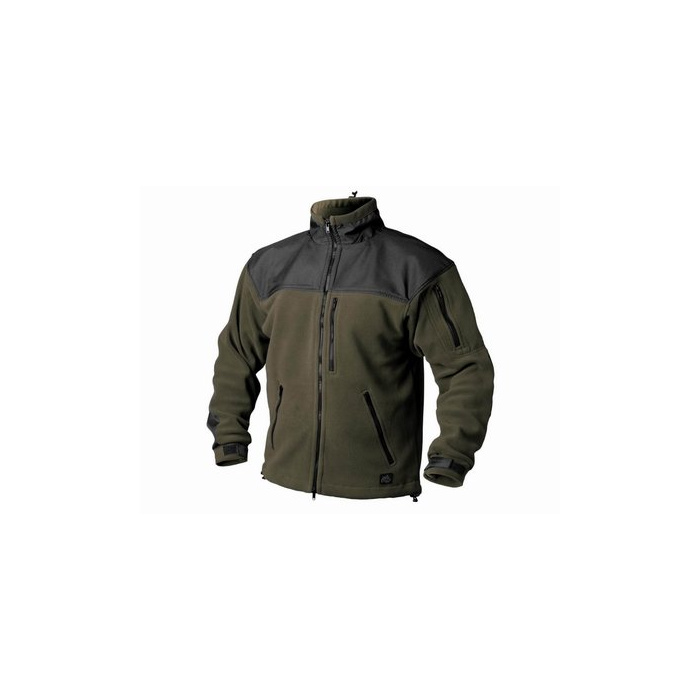 Bluza polarowa Helikon Classic Army - Green Olive/Black (BL-CAF-FL-16)