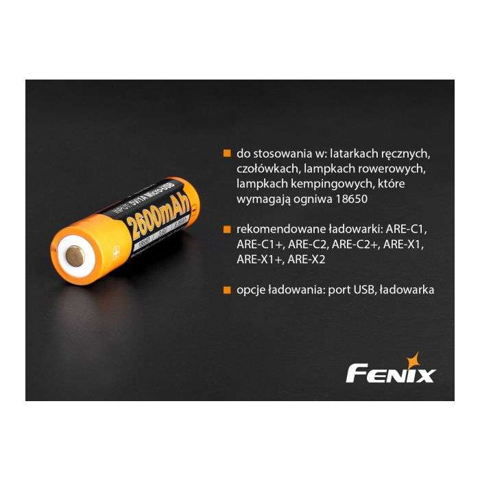 Akumulator Fenix USB ARB-L18U (18650 2600 mAh 3,6 V)