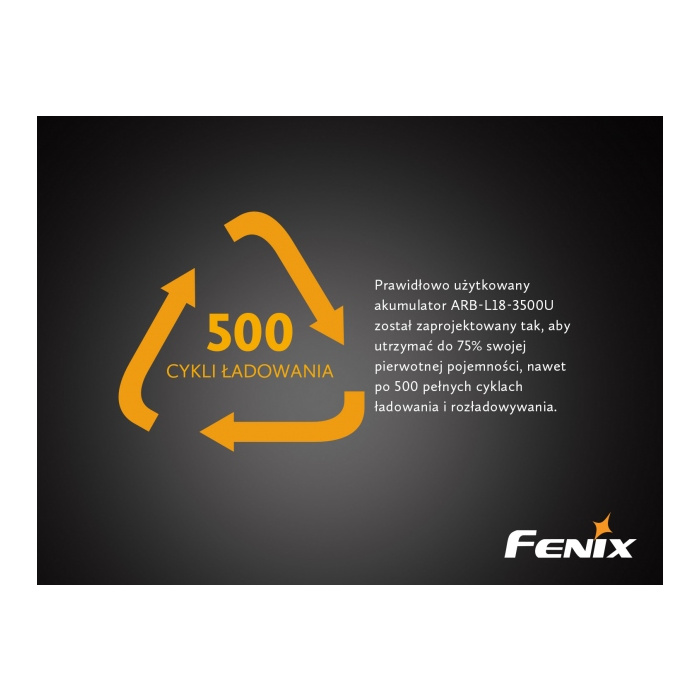 Akumulator Fenix USB ARB-L18U (18650 3500 mAh 3,6 V)