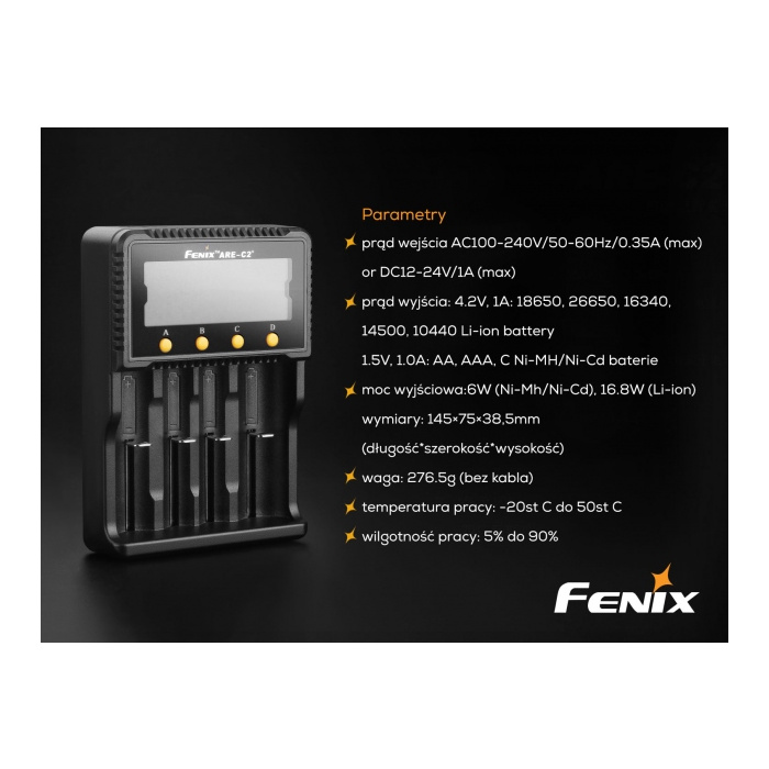 Ładowarka sieciowa Fenix ARE-C2 Plus