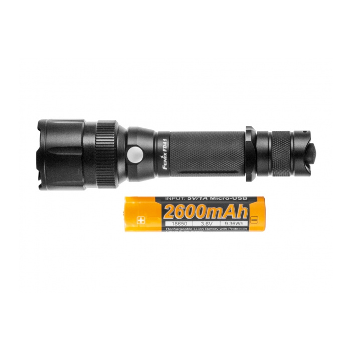 Latarka diodowa Fenix FD41 w zestawie z akumulatorem USB 2600 mAh