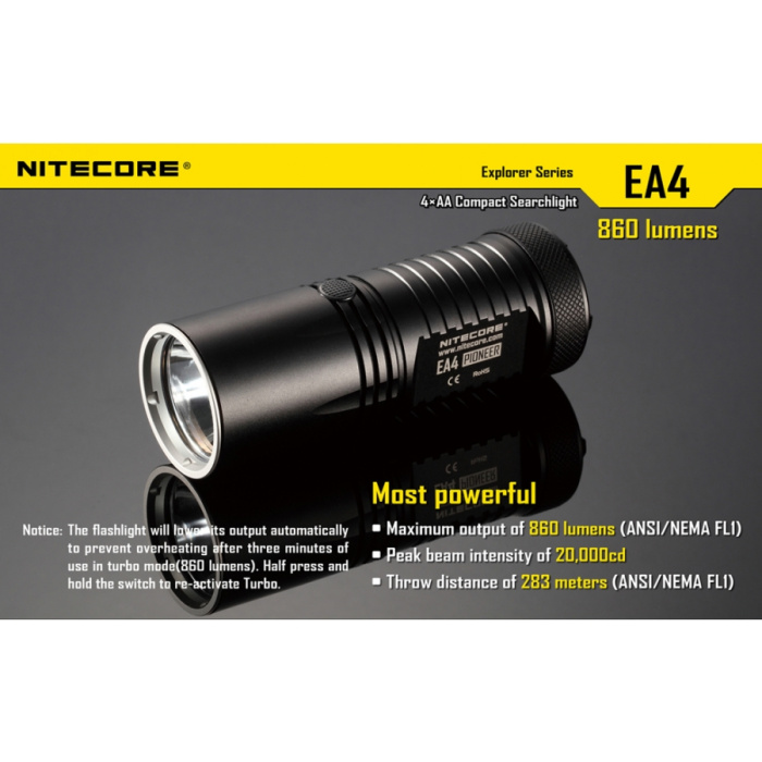 Latarka Nitecore EA4 Pioneer 860 Lumenów