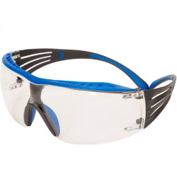 Okulary 3M SecureFit 400X bezbarwne | niebieskie oprawki
