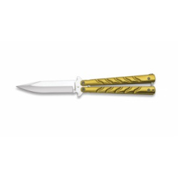 Nóż motylkowy balisong Albainox Gold 02123