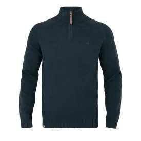 Sweter Harkila Vincent merino half zip - Dark navy (106085001)