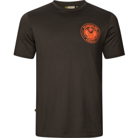 Koszulka HARKILA - Game S/S - Shadow brown wildboar (108551053)