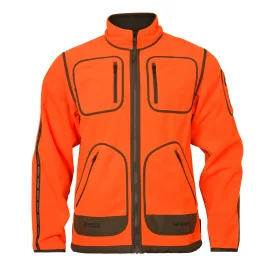 Polarowa kurtka dwustronna HARKILA Kamko Blaze rev. fleece - Orange blaze/Willow green GORE-TEX WINDSTOPPER (121933006)