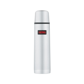 Termos z przyciskiem na nakrętce oraz z kubkiem Thermos - nierdzewny 1L (150051)