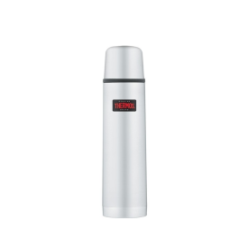 Termos z przyciskiem na nakrętce oraz z kubkiem Thermos - nierdzewny 0,75L (150052)