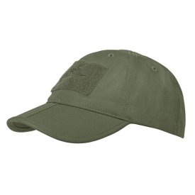 Czapka z daszkiem plus velcro HELIKON Folding PoliCotton Ripstop Olive Green (CZ-BBF-PR-02)