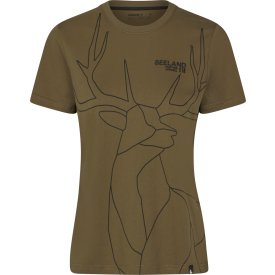 Koszulka damska Seeland Deer On Line - Military Olive (405200037)
