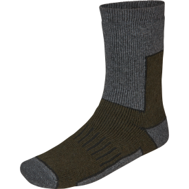 Skarpety SEELAND Field Thermo Sock – 2 PAK - Pine Green Melange / Grey Melange (405580179)