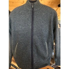 Sweter KOS Muflon Cardigan - ocieplany polarem od wewnątrz