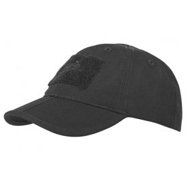 Czapka HELIKON Baseball Folding PoliCotton Ripstop Black (CZ-BBF-PR-01)