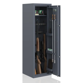 Szafa na broń NOVCAN G3/MODERN/150XL/14+ GRAFITOWA - zamek elektroniczny Primor, na 14 jednostek broni