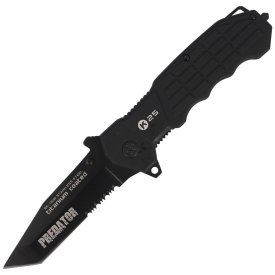 Nóż ratowniczy K25 Predator czarny aluminium, powłoka nierefleksyjna 19099