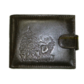 Portfel PM9 z wytłoczką jeleń/las