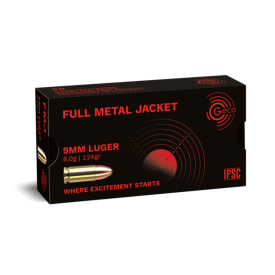 Amunicja GECO 9mm Luger FMJ 8g TOMBAC