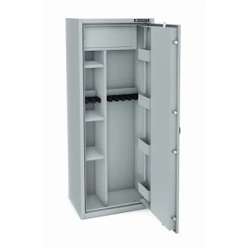 Sejf Konsmetal na 10 sztuk broni długiej MLB150D/6+4 Biały, Klasa S1 - zamek kluczowy