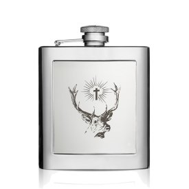 Piersiówka DAN BARMORE "Hubertus" 180 ml. z grawerem laserowym