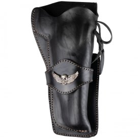 Kabura CP WESTERN 5.5" OTWARA CZASZKA SKRZYDŁA CZARNA 721-014