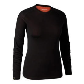 Koszulka Termoaktywna DEERHUNTER Lady Quinn Merino 1/2-zip Black Oak (7078-992)