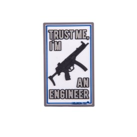 Emblemat HELIKON Trust Me I'm An Engineer - Biały (OD-TME-RB-20)
