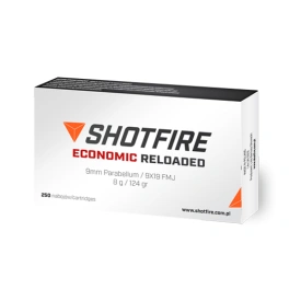 AMUNICJA 9X19 -SHOTFIRE ECONOMIC RELOADED - FMJ 124gr/8g