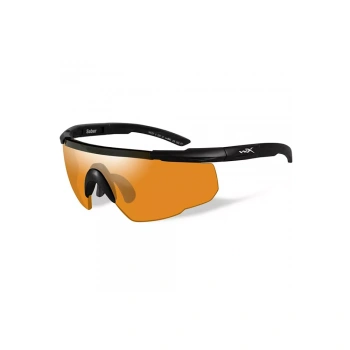 Okulary balistyczne Wiley X Saber ADV czarna oprawa/pomarańczowe szkła (301)