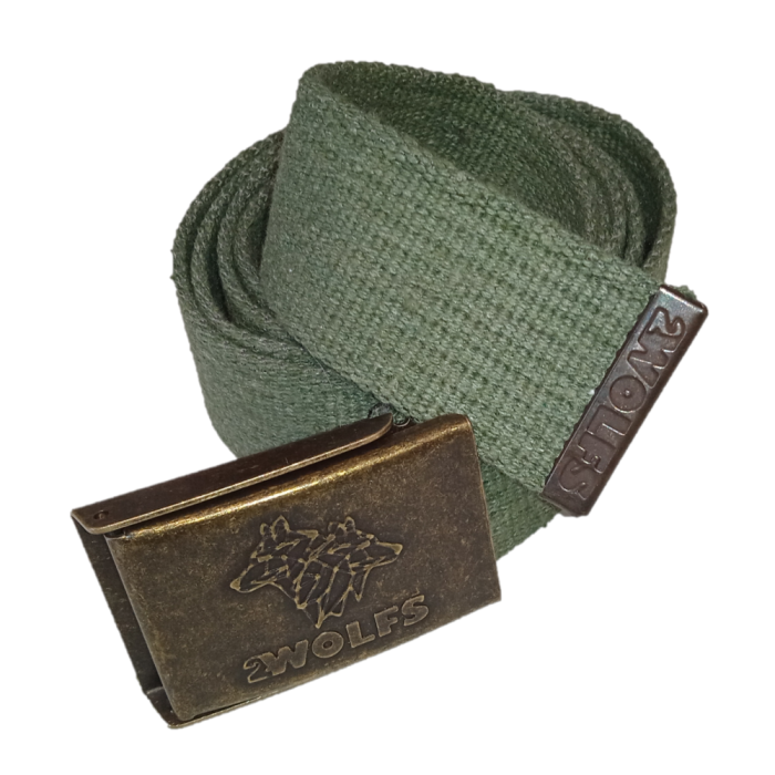 Pasek do spodni WILD zielony/złoto