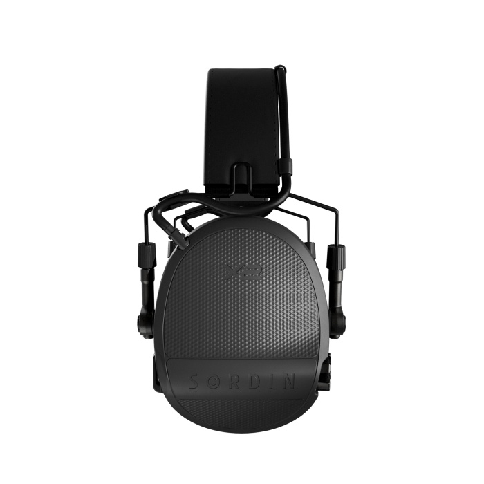 Słuchawki Sordin Supreme X2, nagłowne, czarna skórzana opaska, czarne kubeczki slim, wkładki żelowe 301004-10G
