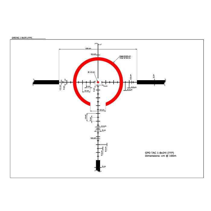 Luneta GPO TAC 8x 1-8x24i HS(i)