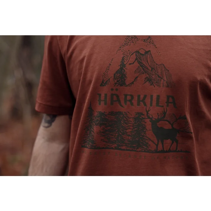 Koszulka HARKILA -  Nature S/S Autumn Orange (102280190)