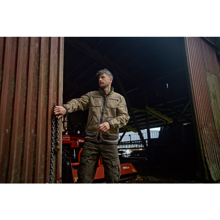 Harkila Kamko Fleece Dark Antique bronze/Willow Green GORE-TEX WINDSTOPPER (1025101900)