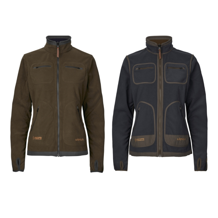 Polarowa kurtka dwustronna damska Harkila Kamko Willow Green / Deep Well Purple (10298003900)