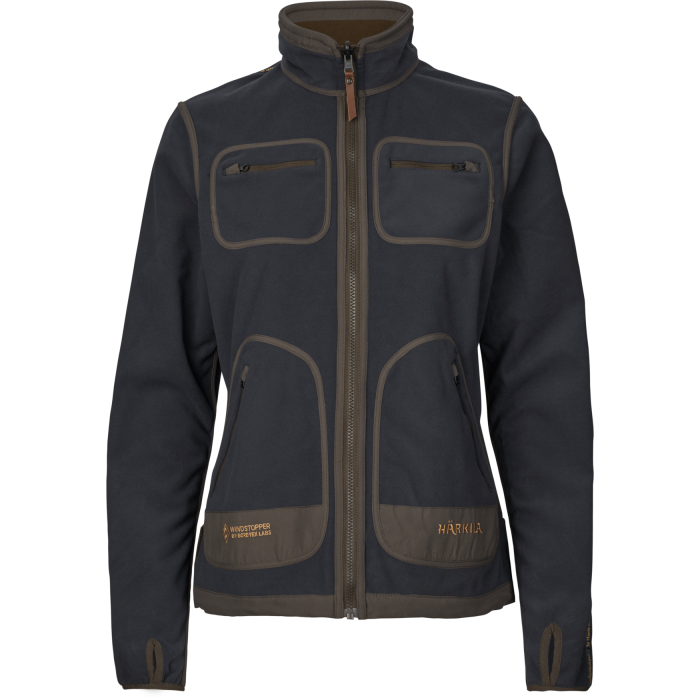 Polarowa kurtka dwustronna damska Harkila Kamko Willow Green / Deep Well Purple (10298003900)