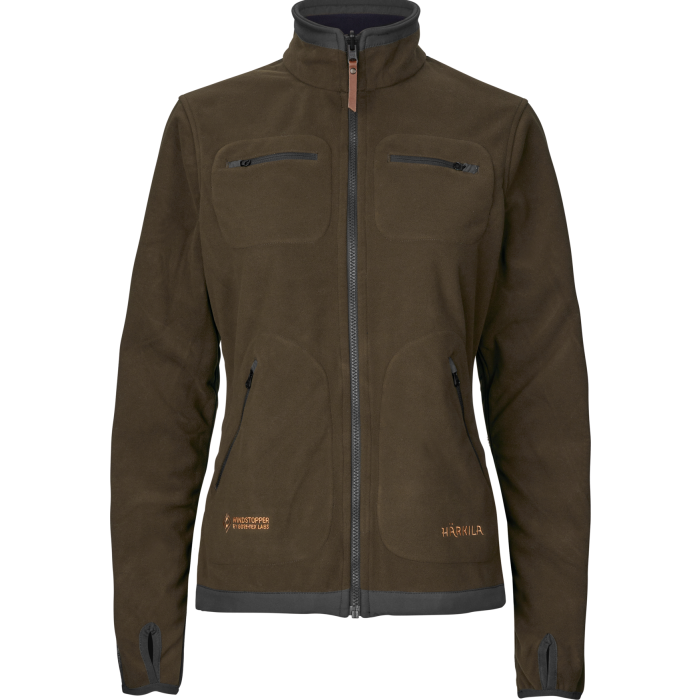 Polarowa kurtka dwustronna damska Harkila Kamko Willow Green / Deep Well Purple (10298003900)