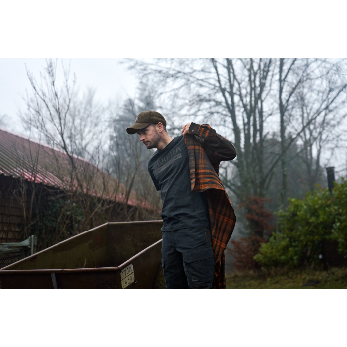 Koszulka HARKILA Logo S/S  Dark Navy (10504500100)